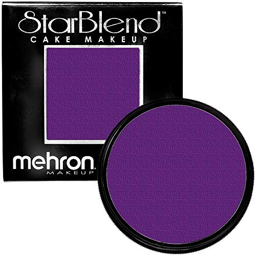 Mehron Makeup StarBlend - PURPLE, Wet/Dry Pressed Powder Face Paint - color: Purple, size: 2 Ounce (Pack of 1)