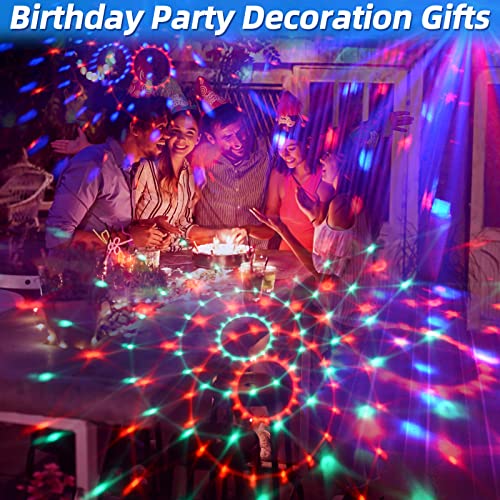 Disco Ball Light, Party Favors & Decorations, USB LED Mini Sound Activated DJ Dance Colourful RGB Strobe Lamp for Home Room Dance Karaoke Xmas Halloween Happy Birthday Wedding Club Show