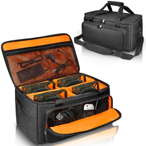ORKELS 3/8'' Padded PAR Light Bag for 4 Lights, Stage Lighting Carry Case - size: 4 Par Lights Case