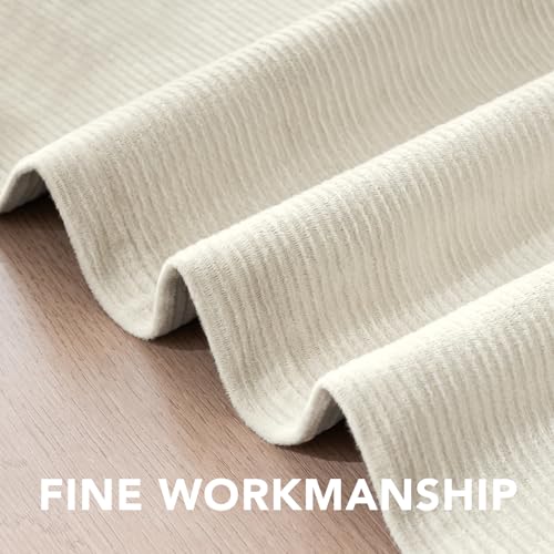 H.VERSAILTEX Velvet 100% Blackout Curtains for Living Room Full Light Blocking Curtains Thermal Insulated Room Window Drapes Soft Luxury Curtains Grommet Top 2 Panels (55" W x 84" L, Sand) - color: Sand, size: 55"W x 84"L (Pack of 2)