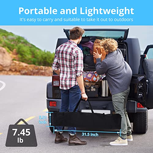 Projector Screen with Stand, 120 inch Portable Projection Screen, 16:9 4K HD Rear & Front Projections Movies Screen with Carry Bag, for Indoor Outdoor Home Theater Backyard Camping
