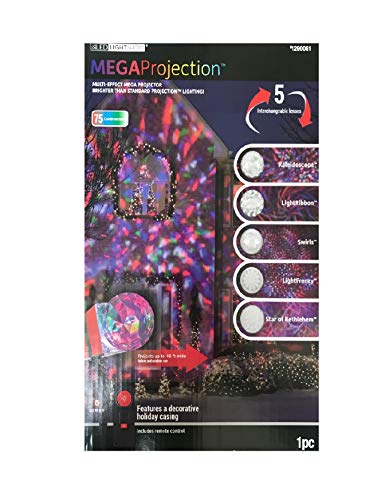 Gemmy MEGAProjection Multi-Effect Projector (75 Combinations) - Holiday Edition