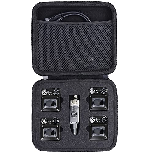 co2CREA Hard Case for Xvive U4 U4R U4R2 U4R4 Wireless Monitoring System - size: for Xvive U4R4