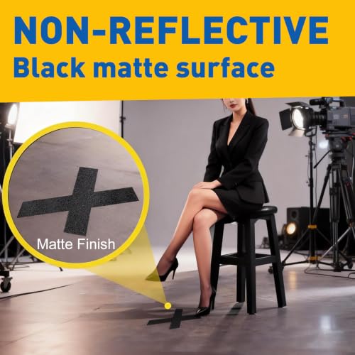 Black Gaff Tape 5 Pack, 3 Inch x 30 Yards Black Gaffers Tape, Waterproof, No Residue, Non-Reflective, Easy Tear Gaffers Stage Tape, 11 Mil Matte Gaffers Tapes for Stage, Photography, Studio.