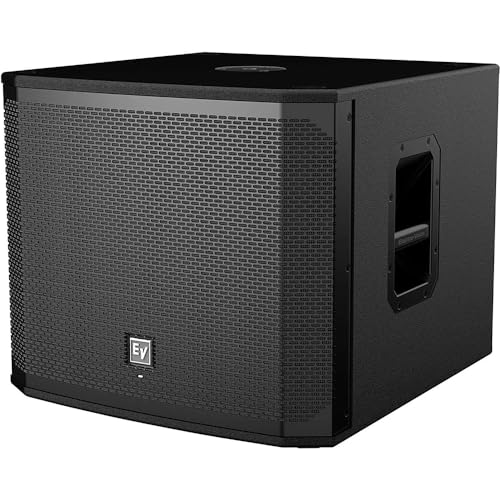 Electro-Voice EKX-15SP Powered 15" Subwoofer with US Power Cord Bundle Padded Cover with EV Logo for EKX-15S/15SP