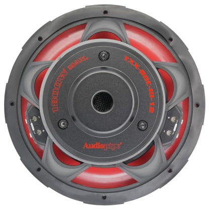 Audiopipe 12" Triple Stack Composite Cone Subwoofer (TXX-BDC-III-12), Superior Performance, 1800W, 3 Magnets, BASV Voice Coil, Aluminum Basket, Multi-Connect, Non-Press Paper Cone, 2 x 4 Ohms - size: 12 Inch, style: 3 Stack (2*4 Ohms)