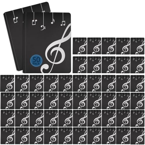Music Folder Sheet Music Folders Binder Music Choral Storage Holder 50 Pack | Blank Sheet Files Plastic A4 Size 40 Pockets - size: 50 Pack