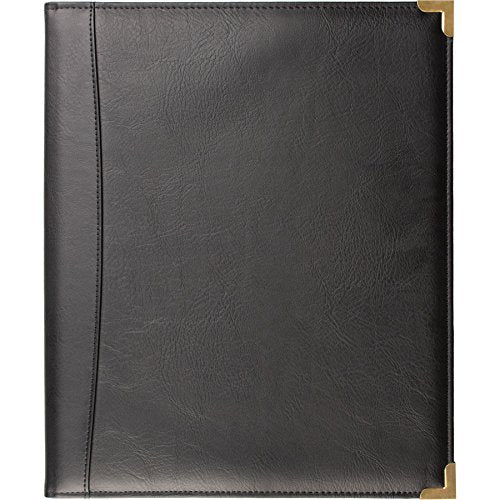 Protec Leatherette Deluxed Padded Sheet Music Folder with Brass Corners, Model F2BK - style: Padded with Brass Corners