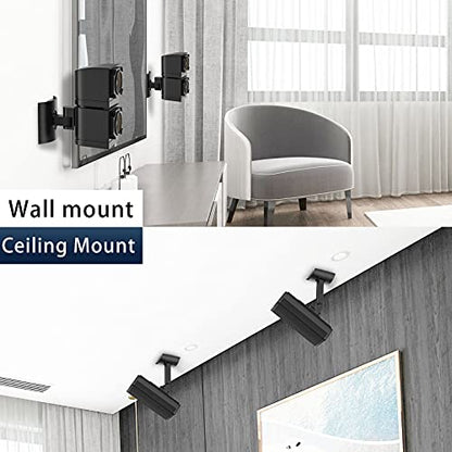 Dinghosen Wall/Ceiling Mount Bracket for UB-20 Series II ST535 ST525 ST520 535III 525III CM520 Virtually Invisible 300 Lifestyle 600 SoundTouch JC-II AM6-V AM10-V AM10IV Black (Set of 4)