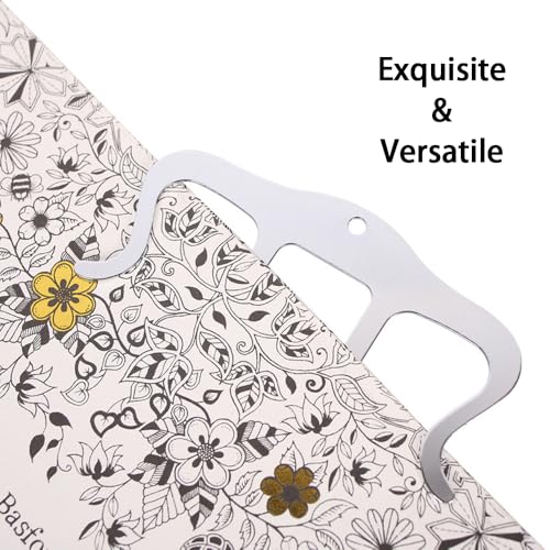 2 Pack Metal Music Book Clip and Page Holder Sheet Music Holders for Piano, Keyboard, Stands, and Books for Reading, Sheet Music Stand, Piano, Book & Keyboard Ideal for Musicians (Gold) - color: Gold