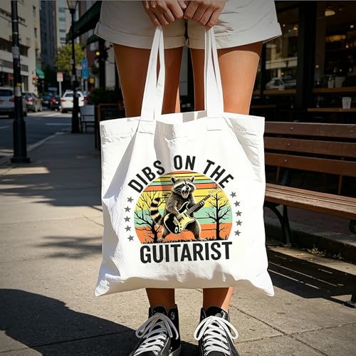 Aesthetic Music Floral Tote Bag for Women, Reusable Canvas Bag with Musical & Botanical Design, Daily Use Gift - color: White-music-013