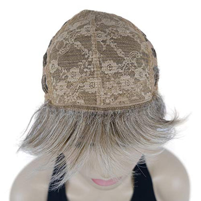 Lydell Short Layered Shaggy Wavy Full Synthetic Wigs (R10-26 Blonde Mixed Dark Root) - color: #R10-26 Blonde Mixed Dark Root