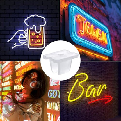 Waterproof LED Strip Mounting Clips Holder Mounting Bracket Neon Mounting Clips Fixing Clamps Holder with 100 Screws for 5mm to 6mm LED Strip Lighting, Translucent, Pack of 100 - color: 100 pcs