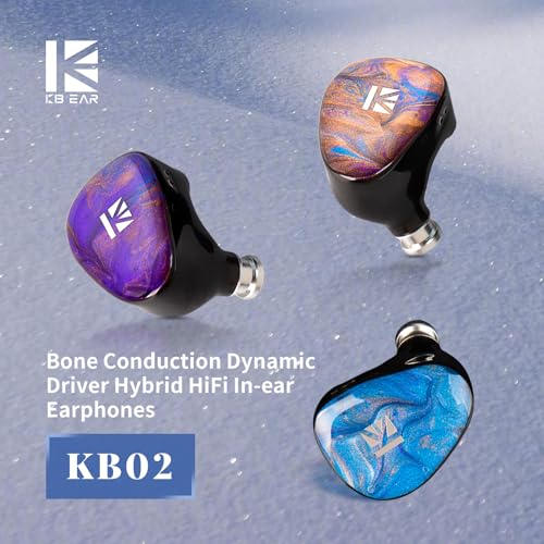 KBEAR KB02 in Ear Monitor Headphones Wired Earbuds HiFi IEM with 2PIN IEM Cable in Ears Earphones Gaming Earphones for Musicians Singers Audiophiles Guitarist