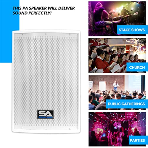Seismic Audio - Arctic 10 - White 10" PA Speaker or Floor Monitor - 200 Watts RMS