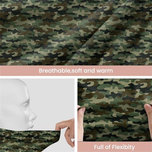 Art Owl Women's Slouchy Beanie Hat Cute Turban Hats Cancer Headwear Caps Baggy Skull Sleep Scarf - color: Camouflage Print