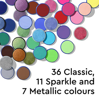 Snazaroo Classic Face and Body Paint, 18.8g Pot, Dark Green | Non-Toxic Hypoallergenic, Safe, Washable, Face & Body Paint for Halloween, Cosplay Costumes, Dress Up, Parties and Festivals - color: Dark Green, style: 18.8g (0.66-oz) Pot