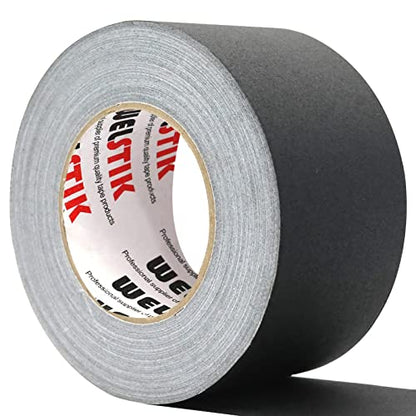 WELSTIK Gaffers Tape 3 Inch Black 3" X 60 Yards Heavy Duty Gaffer Tape 3 Inch for Cables,Photography,Theater Stage Setup,Interior Design,Residue Free,Non Reflective,Easy to Tear