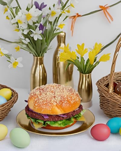 Artificial Hamburger Faux Burger Realistic Fake Food Bread Model