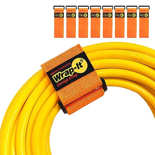 Super-Stretch Wrap-It Storage Straps - 12" (8-Pack) Orange - color: Blaze Orange, size: 12" (8 Pack)
