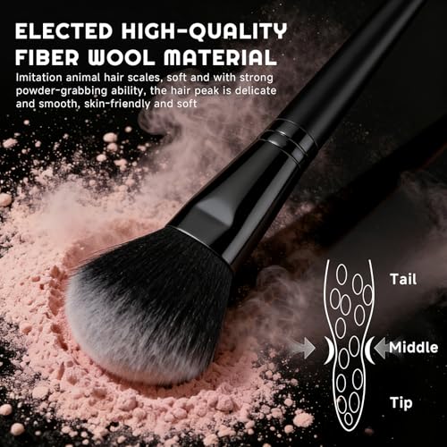 Makeup Brush Set, 62Pcs Makeup Brushes Set Professional, Multi-functional Makeup Brush Sets & Kits with Case Facial Makeup Accessories, Foundation Makeup Brush Kit Eye Make up Brushes & Tools - color: Black