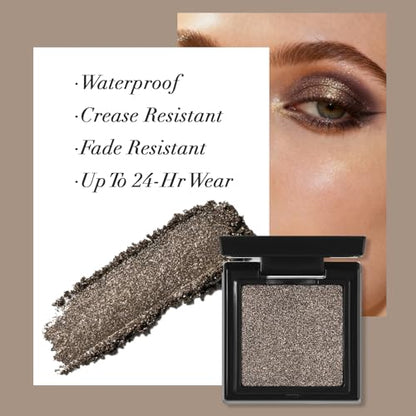 UCANBE Cocoa Brown Shimmer Single Matte Eyeshadow, Mini Eye Shadow Powder Makeup Palette for Natural & Smoky Eye Looks, Highly Pigmented Professional Long-Lasting Waterproof Blendable - color: 26 Cocoa Shimmer