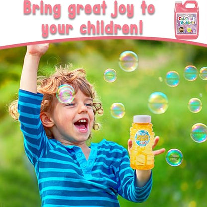 Lulu Home Concentrated Bubble Solution, 1 L/ 33.8 OZ Refill | For Bubble Machines, Giant Wands, and Blowers, Up to 2.5 Gallons, For Kids' Birthday Parties - color: Pink