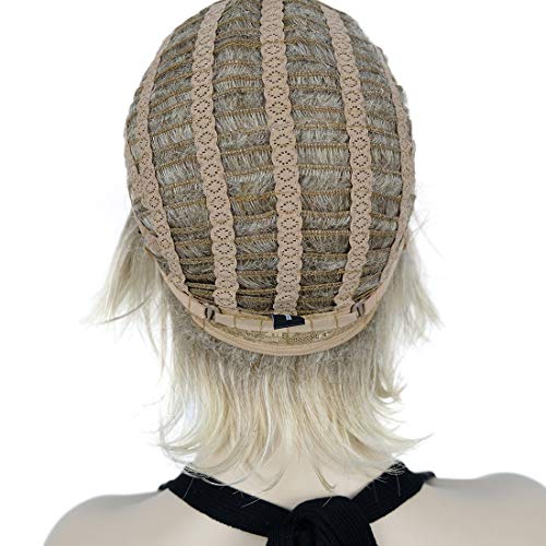 Lydell Short Layered Shaggy Wavy Full Synthetic Wigs (R12-26 Blonde Mix) - color: R12-26 Blonde Mix