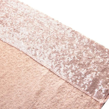 Juya Delight 6FT X 8FT Non-Transparent Sequin Photography Background Backdrop Curtain for Birthday Party Wedding Festival Ceremony (Rose Gold) - color: Rose Gold, size: 6ft x 8ft