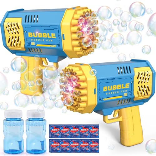 JONEG Toys for 3-8 Year Old Boys Girls Kids- Bubble Machine for Kids, Gifts - color: Blue+blue