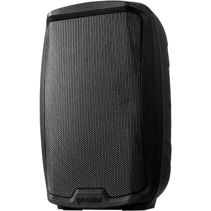 Gemini Sound AS-2110BT Active 10 Inch Woofer 1000W Watt DJ Monitor Powered Amplified PA Speakers System with Bluetooth Bundle with Auray SS-4420 Steel Speaker Stand and XLR Cable