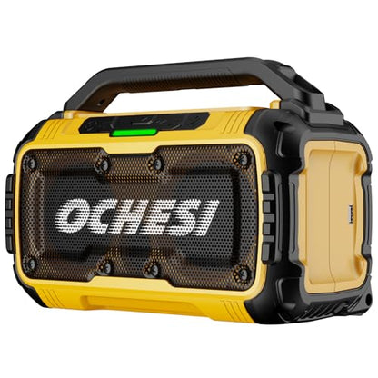Cordless Bluetooth Speaker for DeWalt 20V Max Batteries, 80W Portable Jobsite Stereo Speaker with Dual Speakers and USB Port, Suitable for Camping, Home, Jobsite and Parties(No Battery/Charger)