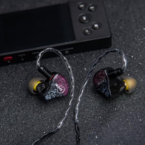 Linsoul ZiiGaat Odyssey 1DD+3BA Hybrid IEM in-Ear Monitor Earphone, 2Pin | Professional Sound Isolating Monitoring & Gaming Earbuds, with Detachable Cable for Bass-lovers Musician Audiophile