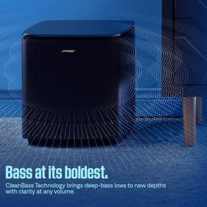 Bose New Lifestyle Ultra Subwoofer, Wireless Home Subwoofer, Perfect for Home Theater Systems, Easy Setup, Deep Bass, White Smoke | Home theater audio with 12-inch driver, line cable and manufacturer warranty - color: White