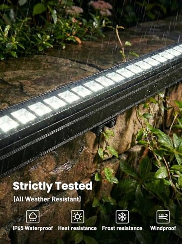 36W LED Wall Washer Light | 5000K Linear LED Light Bar | 10×60° Wide Beam, 4000+ Lumens, IP65 Waterproof 120V Outdoor Wall Washer for Signs, Billboards, Buildings & Landscape