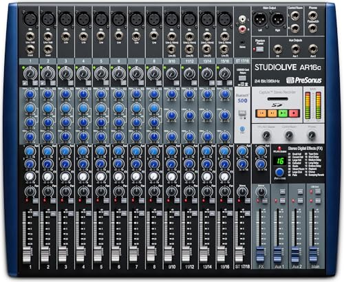 PreSonus StudioLive AR16c Analog Mixer with Studio One Pro Software - size: 18-Channel