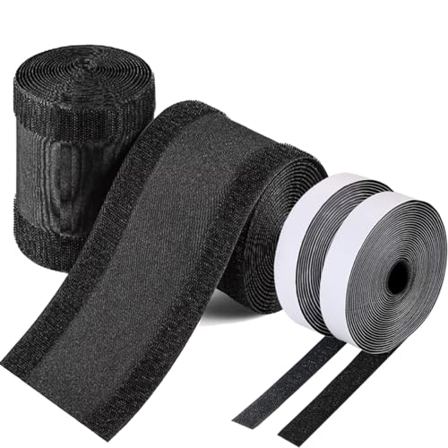 Floor Cable Covers,20 Feet Cord Cover with Adhesive Tape for Any Floor Surface,Wire Storage Cover Used to Protect The Cable and Prevent Tripping Over The Cords (Black) - color: Black