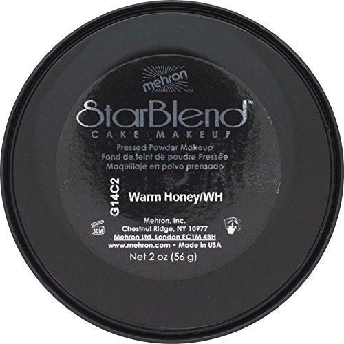 Mehron Makeup StarBlend - WARM HONEY, Wet/Dry Pressed Powder Foundation - color: Warm Honey, size: 2 Ounce (Pack of 1)