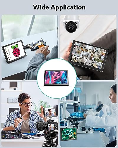 Eyoyo 5 inch Monitor, 800x480 Mini TFT LCD Screen Small Camera | Video Monitor 1/4 Screw Hole with HDMI/VGA/AV Video Input for Car PC DVD DVR CCD DSLR-140° Wide Angle Metal Housing - style: 5 inch monitor