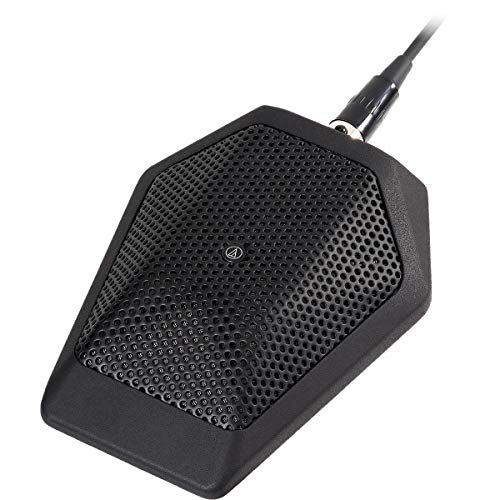 Audio-Technica U851RB Cardioid Condenser Boundary Microphone with Integral Power Module, Phantom Power Only, Black