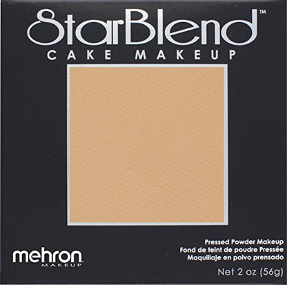 Mehron Makeup StarBlend - WARM HONEY, Wet/Dry Pressed Powder Foundation - color: Warm Honey, size: 2 Ounce (Pack of 1)