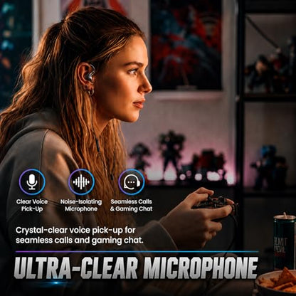 in Ear Monitor Headphones with Mic,USB C,HiFi Gaming IEM | 2-Pin Silver-Plated Detachable Cable,Wired Gaming Earbuds for Gamer/Singer/Musician/Audiophile/Drummer