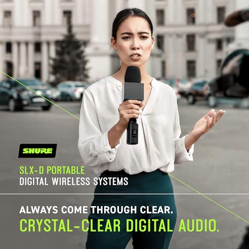 Shure SLXD25/SM58 Portable Digital Wireless System with SLXD2 Handheld Transmitter with SM58 legendary Cardioid Dynamic Vocal Microphone and SLXD5 Single-Channel Receiver | J52 Band (SLXD25/SM58-J52) - style: J52 Band (558-616 MHz)
