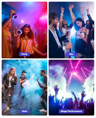 Fog Machines with Lights, MOSFiATA 600W Smoke Machine with 18 RGB LED Lights, 2300 CFM Spray, Remote Control, Perfect for Halloween, Christmas, Wedding, Party, Club, DJ Stage Effect