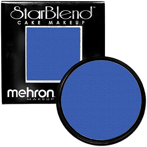 Mehron Makeup StarBlend - BLUE, Wet/Dry Pressed Powder Face Paint - color: Blue, size: 2 Ounce (Pack of 1)