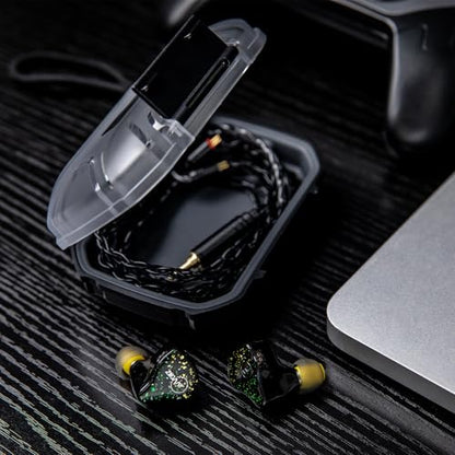 Linsoul LC02 Waterproof Earphone Storage Box, Portable Earbud Hard Case | in Ear Monitor Use, Travel Carrying Case for Headphones and IEM Cables, Fit for ZS10 PRO Cadenza Supermix4 Hype4 Zero:2 Zonie