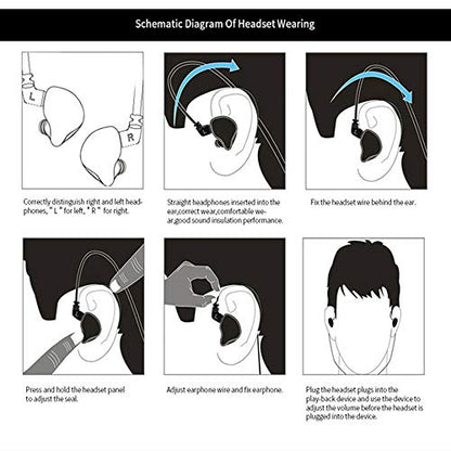 KZ ZS10 PRO in Ear Monitor Headphones, 4BA+1DD 5 Hybrid Driver Gaming Earbuds Wired Earphones, HiFi Clarity Sound Immersive Bass IEMs for Gaming Musician Singer Audiophile (Blue Without Microphone) - color: Blue, style: without mic