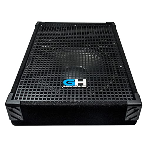 Grindhouse Speakers - GH12M - 12 Inch Passive Wedge Floor / Stage Monitor 350 Watts RMS - PA/DJ Stage, Studio, Live Sound 10 Inch Monitor - size: Single