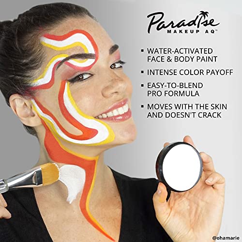Mehron Makeup Paradise AQ - LIGHT PINK, Water-Activated Face & Body Paint - color: Light Pink, size: 1.4 Ounce