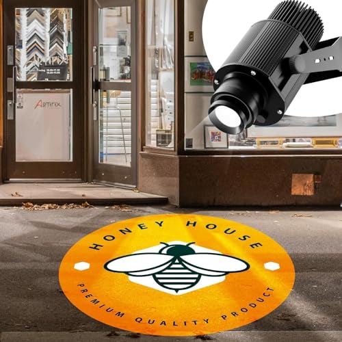 50W Custom GOBO Logo Projector, IP67 Outdoor Logo Light for Storefronts